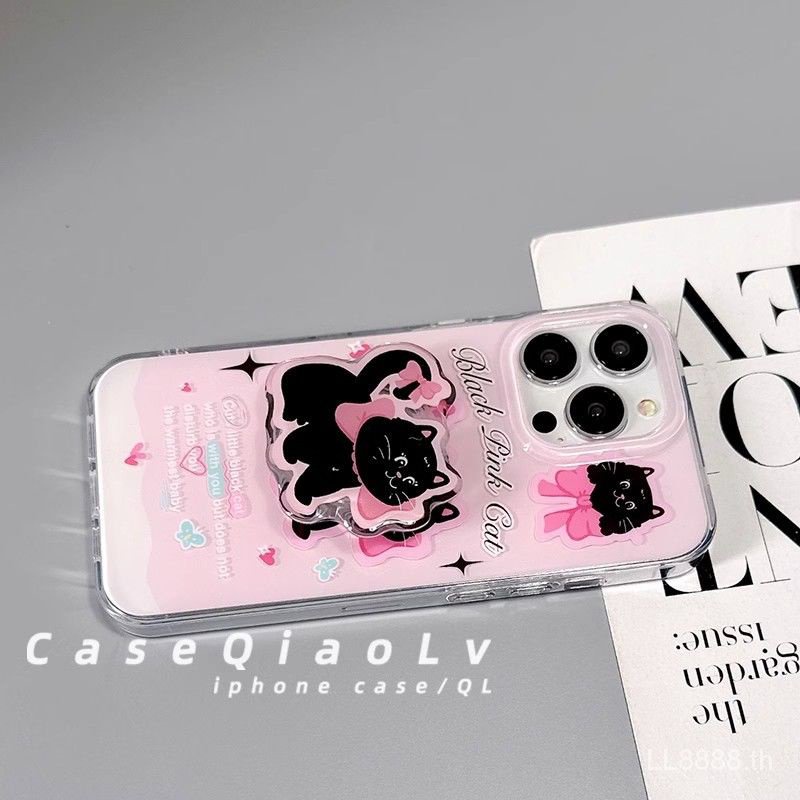 เคสโทรศัพท์มือถือ กันกระแทก ลายการ์ตูนแมวดํา สําหรับ iPhone 15promax 14 13pro 12 y2k11 xsmax xr 7 8plus WHZT