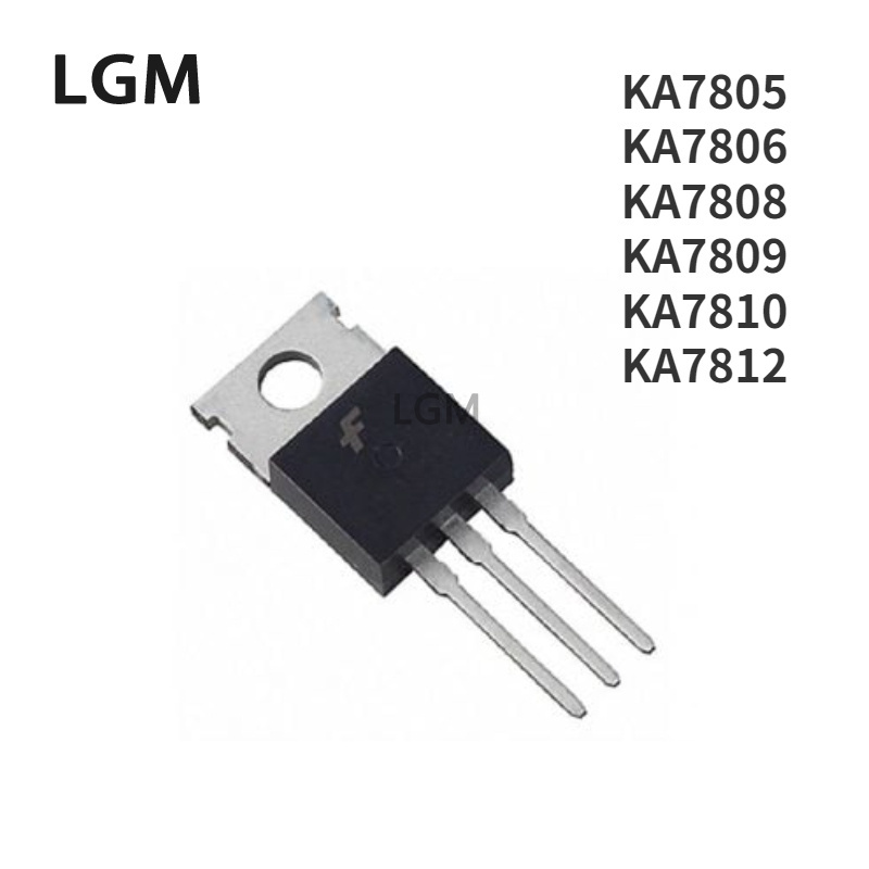 ทรานซิสเตอร์ KA7805 KA7812 KA7806 KA7808 KA7809 KA7810 KA7815 KA7818 KA7824 5 ชิ้น