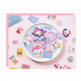 สติกเกอร์ Sanrio Kuromi Bronzing ขนาดเล็ก สําหรับตกแต่งกระเป๋า 40 ชิ้น