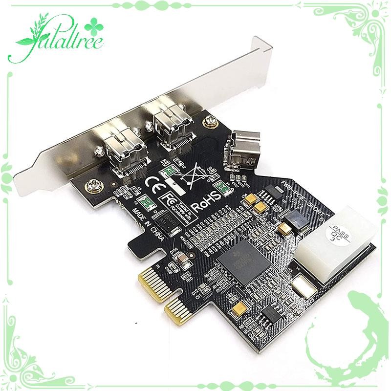 อะแดปเตอร์การ์ดคอนโทรลเลอร์ PCI-E Firewire 800 IEEE External1394B X 2 + ภายใน 1394B X 1 สําหรับ Win 