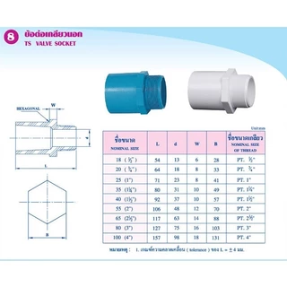 ท่อน้ำไทย ขนาด4หุน ข้อต่อสีขาว ข้อต่อตรง ข้อต่อตรงเกลียวนอก ข้อต่อตรงเกลียวใน ข้อต่องอ 45 90