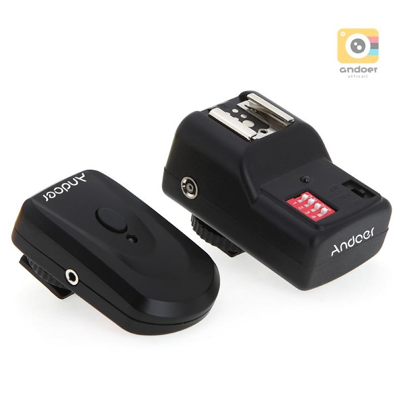 Andoer 16 ช่องวิทยุระยะไกลไร้สาย Speedlite Flash Trigger Universal