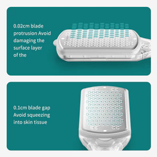 Mr.green Pedicure เครื่องมือเท้าแฟ้มส้นเท้า Raps แคลลัส remover สําหรับเท้า Scraper พร้อมกล่องเก็บแฟ้มสแตนเลส