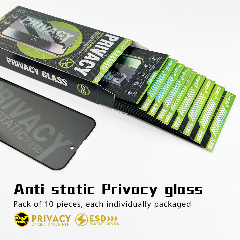 (แพ็คกิ้งต่ออัน)ฟิล์มกระจกเต็มจอกันมองป้องกันไฟฟ้าสถิตย์สำหรับ VIVO Y17 Y21 Y33 V7PLUS V9 V11 V19 V20 Y72 Y19S S1 S1PRO - รูปที่ 2