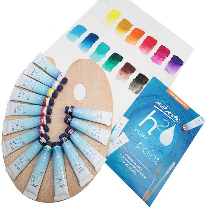 H20 Water Mixable Oil Paint Intro Set 8pce x 18ml MPOW8181- KR GROCERY