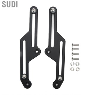 Sudi Motorcycle Adjustable Windshield Bracket Anodized Black Windscreen Adjuster Holder for Modification