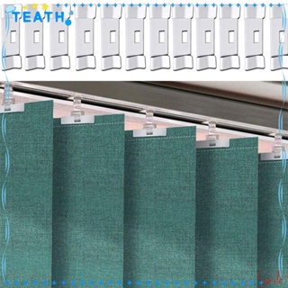 Teath มู่ลี่แนวตั้ง อเนกประสงค์ สีขาว สําหรับซ่อมแซมหน้าต่าง 12 ชิ้น