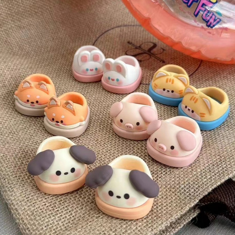 รองเท้าผ้าฝ้าย ลายสัตว์น่ารัก ขนาด 20 ซม. อุปกรณ์เสริม สําหรับตุ๊กตา DIY