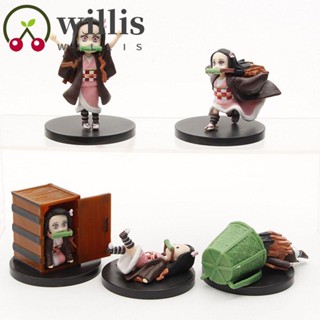 ฟิกเกอร์ Willis Demon Slayer Action Figures ของเล่นสําหรับเด็ก 5 ชิ้น