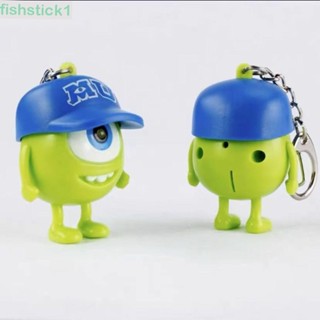 Fishstick1 พวงกุญแจพลาสติก จี้รูป Sulley Mike ตาโต สําหรับคู่รัก