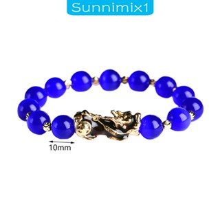 [Sunnimix1] สร้อยข้อมือลูกปัด สไตล์จีนย้อนยุค เส้นผ่าศูนย์กลาง 10 มม. ทนทาน เครื่องประดับ ของขวัญ