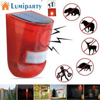 Lumiparty เครื่องตรวจจับการเคลื่อนไหว พลังงานแสงอาทิตย์ 4 โหมด ไฟ Led ไร้สาย อเนกประสงค์