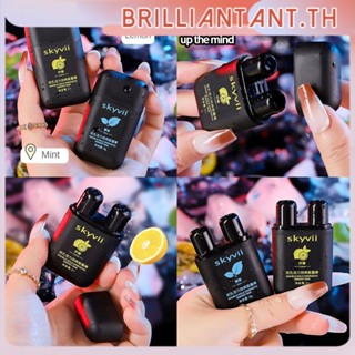 Skyvii Vitality Anti-sleeping Energy Nasal Inhaler Stick ทำความสะอาดตับจมูกสมุนไพรกล่องคู่ Anti Sleepy ขับรถ bri