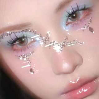 Stage makeup concert face diamond mountain and make-up eye makeup tears drill small diamond face diamond decoration childrens performance