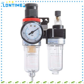 Lontime เครื่องกรองอากาศนิวเมติก 1/4NPT AFR-2000 AL-2000