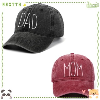 Nextth DAD MOM หมวกเบสบอล ปักลาย สไตล์วินเทจ สําหรับผู้หญิง