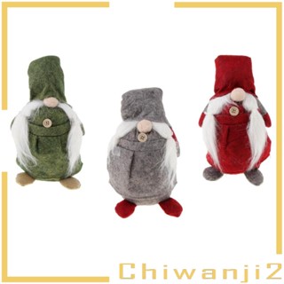 [Chiwanji2] ฟิกเกอร์ตุ๊กตาซานต้า แฮนด์เมด สําหรับตกแต่งวันหยุด