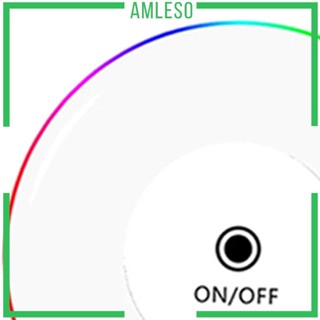 [Amleso] แผ่นรองแก้ว ทรงกลม มีไฟ LED เปลี่ยนสีได้ สําหรับตกแต่ง