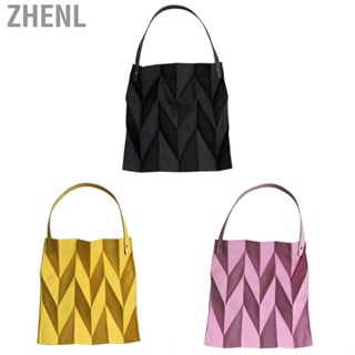 Zhenl Reusable Tote Bag Large  Fashion Polyline Design Shopping Cloth for Home Travelling Office