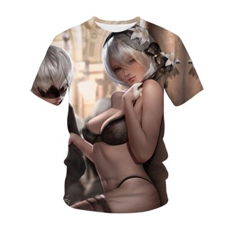 เสื้อยืด พิมพ์ลาย Game Nier Automata สไตล์สตรีท