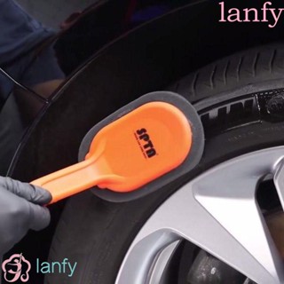 Lanfy ฟองน้ําเคลือบแว็กซ์ยางล้อรถยนต์ พลาสติก ทนทาน แบบเปลี่ยน