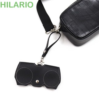 Hilario เคสแว่นตากันแดด หนัง PU แบบนิ่ม กันน้ํา พร้อมสายคล้อง สไตล์เกาหลี สําหรับเด็ก