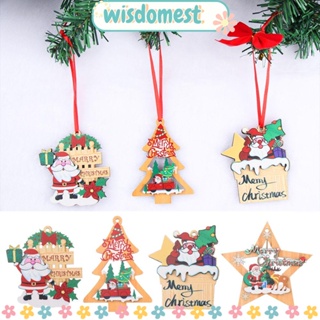 Wisdomest จี้ซานตาคลอสกลวง สําหรับตกแต่งบ้าน เทศกาลคริสต์มาส งานแต่งงาน