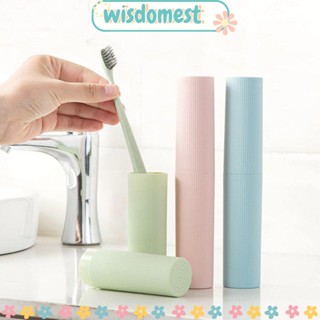 Wisdomest ที่เก็บแปรงสีฟัน พลาสติก ป้องกันแบคทีเรีย แบบพกพา สําหรับเดินทาง