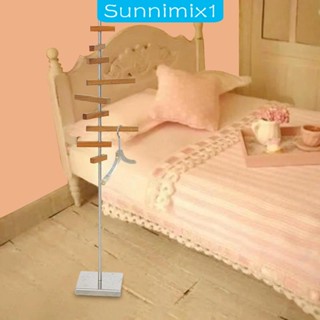 [Sunnimix1] ชั้นวางชุดเดรสตุ๊กตา สําหรับบ้านตุ๊กตา สเกล 1/6