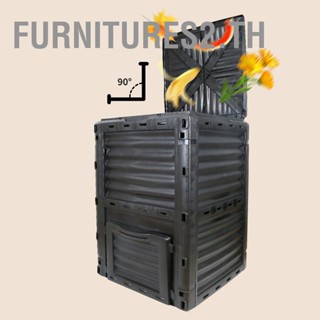 Furnitures2.th ถังหมักป้องกันการกัดกร่อนคอนเทนเนอร์ปุ๋ยหมักสวนทน UV สำหรับใบเสีย 300 ลิตร