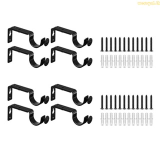 Weroyal อุปกรณ์เมาท์ขาตั้งโลหะ สําหรับวางราวผ้าม่าน 4 8 ชิ้น