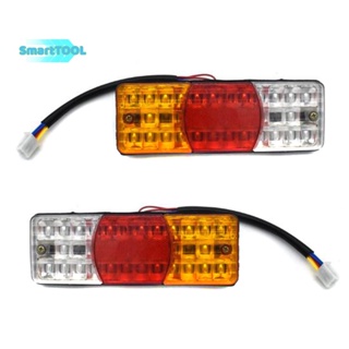 Utzn&gt; ไฟเลี้ยว ไฟเบรก LED กันน้ํา 12V 3 สี สําหรับรถจักรยานยนต์