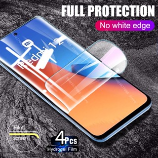 4Pcs Screen Protector Not Glass For Xiaomi Redmi 12 4G Full Cover Hydrogel Film Redmy Redme 12 Redmi12 23053RN02A 6.79inch 2023