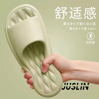 JUSLIN   รองเท้าแตะ สบายขึ้น นุ่ม พื้นหนา เพิ่มสูง รองเท้าหัวโต 2023 ใหม่  Korean Style สไตล์เกาหลี ins Chic B90H2XX 37Z230910