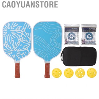 Caoyuanstore Pickleball Set Portable Fiberglass Paddle and Balls for Outdoor