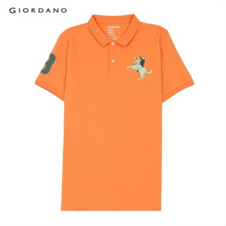 GIORDANO เสื้อโปโลผู้ชาย Mens Tapered Polo 01013210