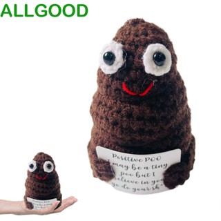 Allgoods จี้ตุ๊กตามันฝรั่งถัก ถักมือ พร้อมการ์ดบวก สําหรับตกแต่งบ้าน