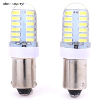 Chee หลอดไฟ led BA9S T11 T4W 3014 24smd 12v สีขาว สําหรับติดด้านข้างรถยนต์ 2 ชิ้น