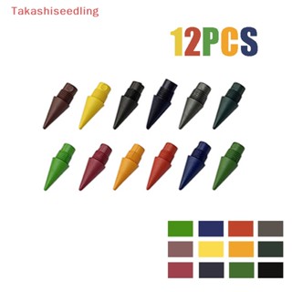 (Takashiseedling) หัวดินสอ 2B 12 สี 6 12 ชิ้น แบบเปลี่ยน อุปกรณ์เสริม สําหรับโรงเรียน