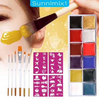 [Sunnimix1] พาเลตต์สีนีออน สําหรับแต่งหน้า เทศกาลฮาโลวีน