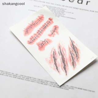 Shakangcool สติกเกอร์รอยสักชั่วคราว ลายฮาโลวีน กันน้ํา สําหรับใบหน้า SGL