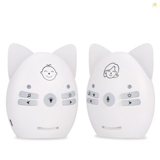 Banana_pie เครื่องเสียงเบบี้มอนิเตอร์ไร้สาย สองทาง ส่งสัญญาณไกล โหมด VOX ไฟกลางคืน เล่นเพลง ปรับระดับเสียง พาวเวอร์ซัพพลายคู่