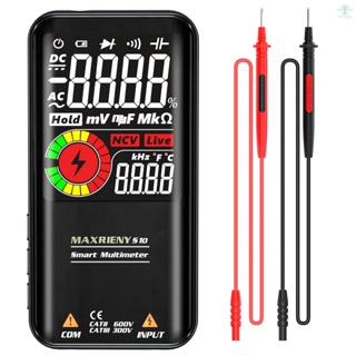 MAXRIENY S10/S11 (Optional) 3.3 Inch LCD Display Screen Multifunction Multimeter Temperature NCV Voltage Resistance Capacitance Frequency Duty Ratio Diode Continuity Test Function 9999 Maximum Display Value