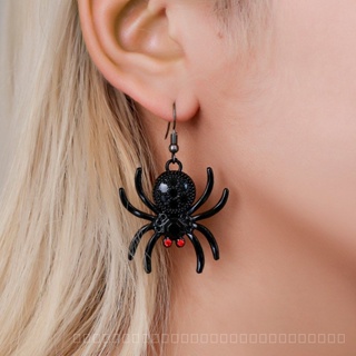 0908WSJ Europe and America Creative Spider Earrings Nightclub Exaggerated Animal Earrings Female Gothic Earrings Halloween Gift WUJC