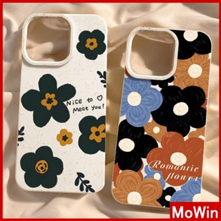 Mowin - เข้ากันได้สำหรับ เคสไอโฟน เคสไอโฟน11 เคส iphone 11กรณีเป็นมิตรกับสิ่งแวดล้อมสีขาวกรณีนุ่มปกป้องกล้องป้องกันการกันกระแทกดอกไม้สีสันสดใสเรียบง่ายเข้ากันได้กับ iPhone 14 13 PRO MAX 12 11 XR XS 7 8 PLUS