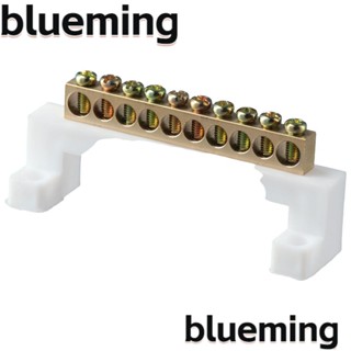 Blueming2 บล็อกเทอร์มินัลสายไฟ แถวเดียว สีเหลือง และสีเขียว 10 ตําแหน่ง