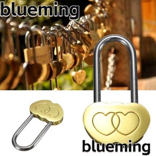 Blueming2 กุญแจล็อคทองเหลือง รูปหัวใจ 40 มม.