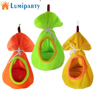 Lumiparty เปลแขวน เตียงนอน ผ้ากํามะหยี่ขนนิ่ม สําหรับนกแก้ว ขนาดเล็ก