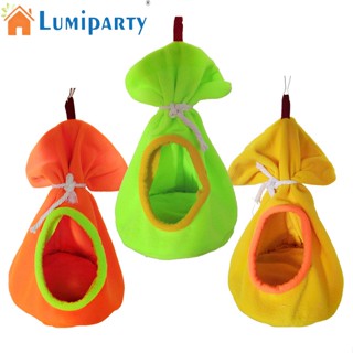 Lumiparty เปลแขวน เตียงนอน ผ้ากํามะหยี่ขนนิ่ม สําหรับนกแก้ว ขนาดเล็ก