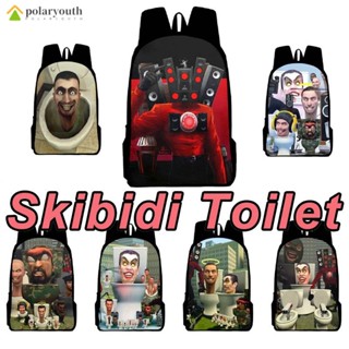 กระเป๋าเป้สะพายหลัง ลายตัวละคร SKIBIDI TOILET CAMERAMEN สําหรับเด็กประถม